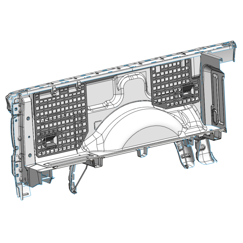 BuiltRight Industries Bedside Rack System 4 Panel Kit | Ford F-150 & Raptor (2009 - 2014)