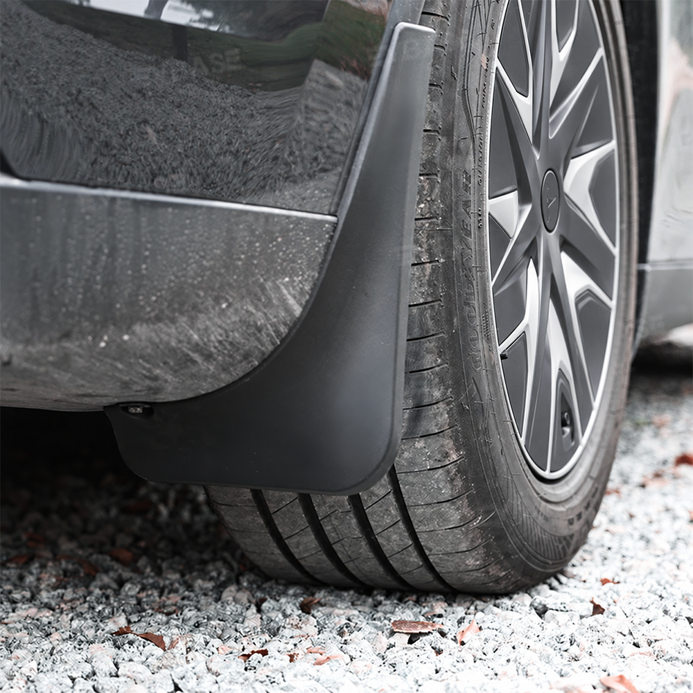 EVBASE Model Y L Mud Flaps No-Drill Front & Rear Fender Splash Guards TPE All-Weather Protection