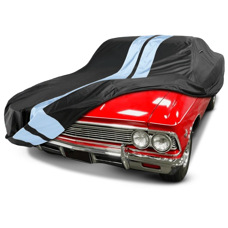 iCarCover Chevrolet El Camino Black Gray Pro Series Car Cover