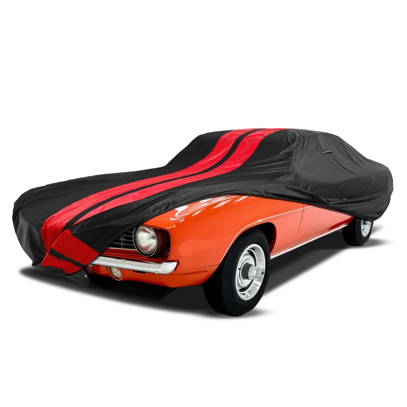iCarCover Chevrolet Camaro Black Red Pro Series Car Cover