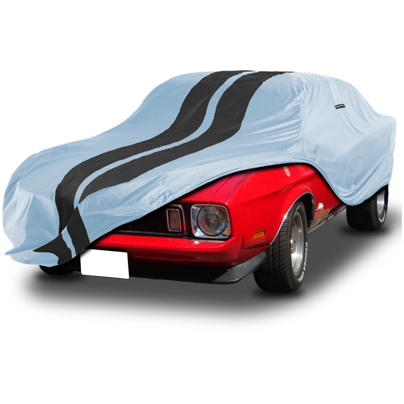 iCarCover Ford Mustang Gray Black Pro Series Car Cover