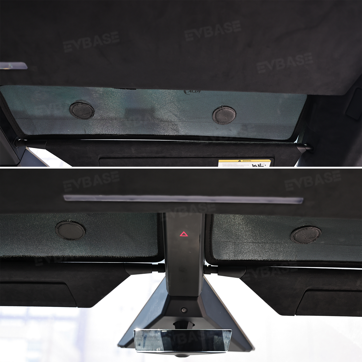 EVBASE Cybertruck Upper Front Windshield Sun Shade Anti-Glare Mesh Visor