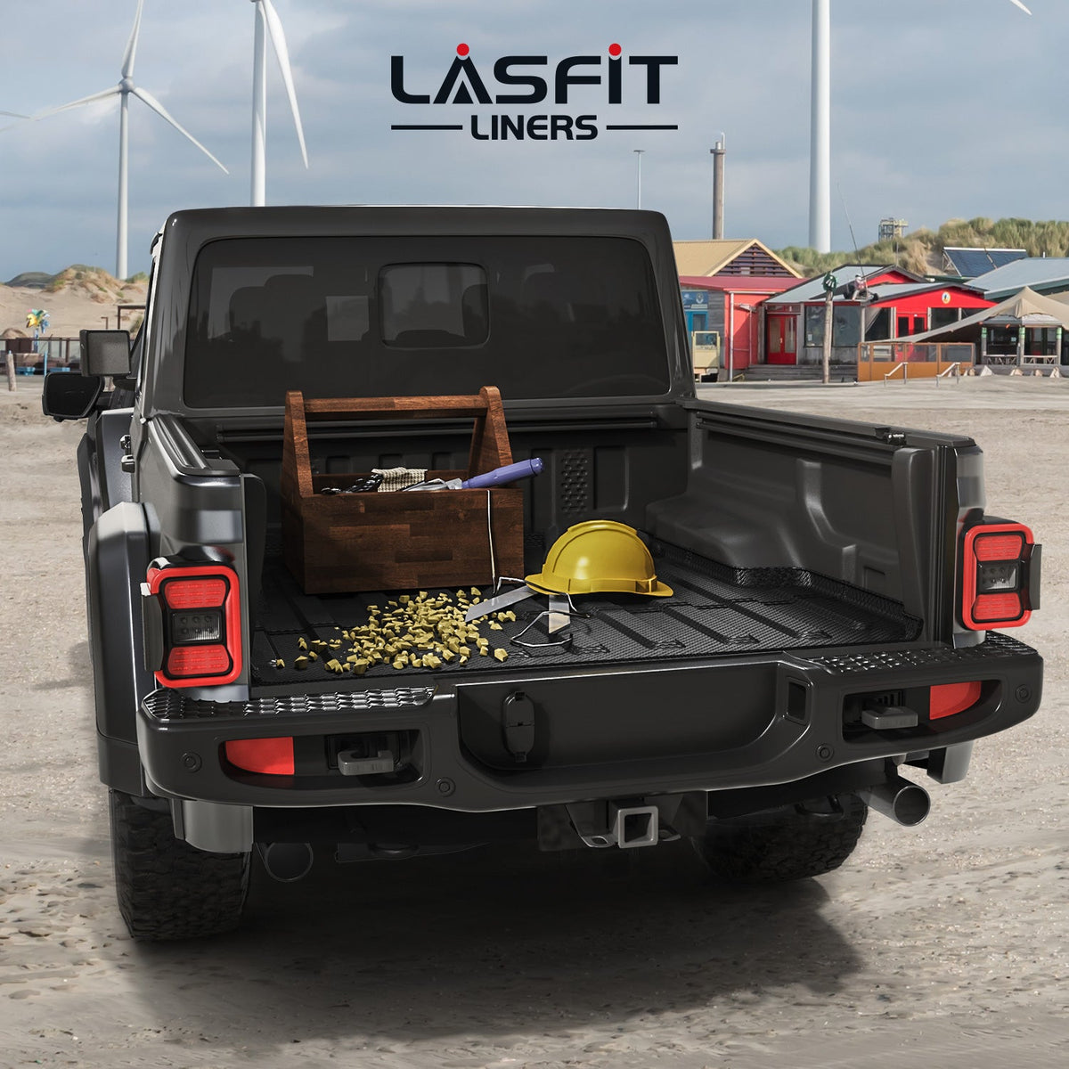 LASFIT Fit for 2020-2026 Jeep Gladiator 5FT Truck Bed Mat or Tailgate Mat
