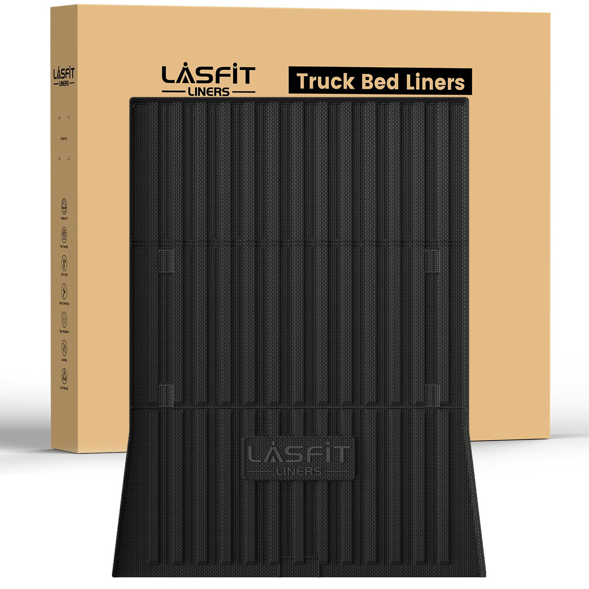 LASFIT Fit for 2023-2026 Tesla Cybertruck Heavy Duty Truck Bed Mat, Not Fit Drop-in liners