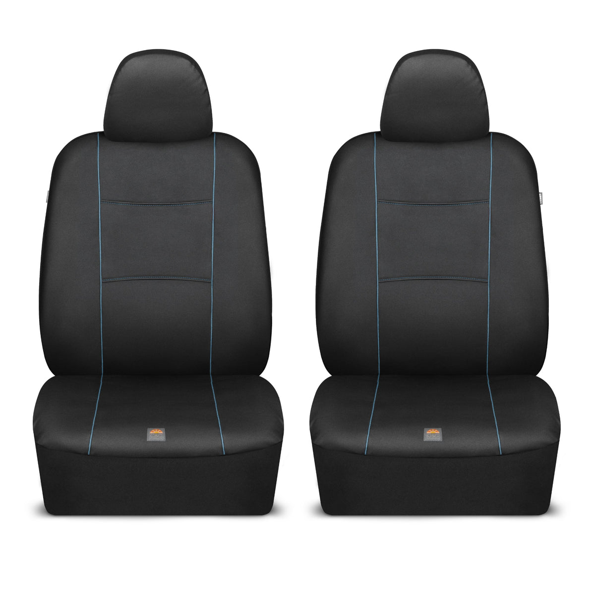 C&C Napa Leatherette 2 Front Seat Covers - Faux Leather Car Seat Protectors for Cars & Trucks - UV-Resistant, Easy to Clean, Universal Fit