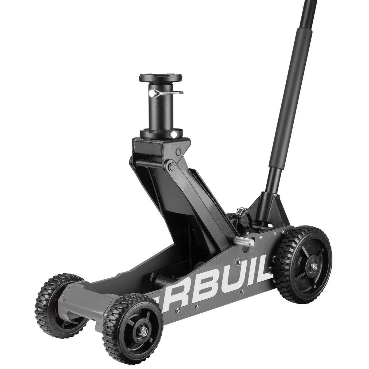 Powerbuilt 2.5 Ton Big Wheel Off Road Jack (Grey)