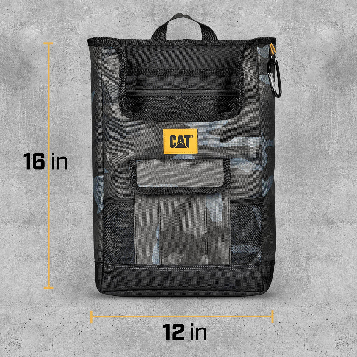 CAT Vehicle Front Seat Organizer Storage with Adjustable Straps (16" x 12")