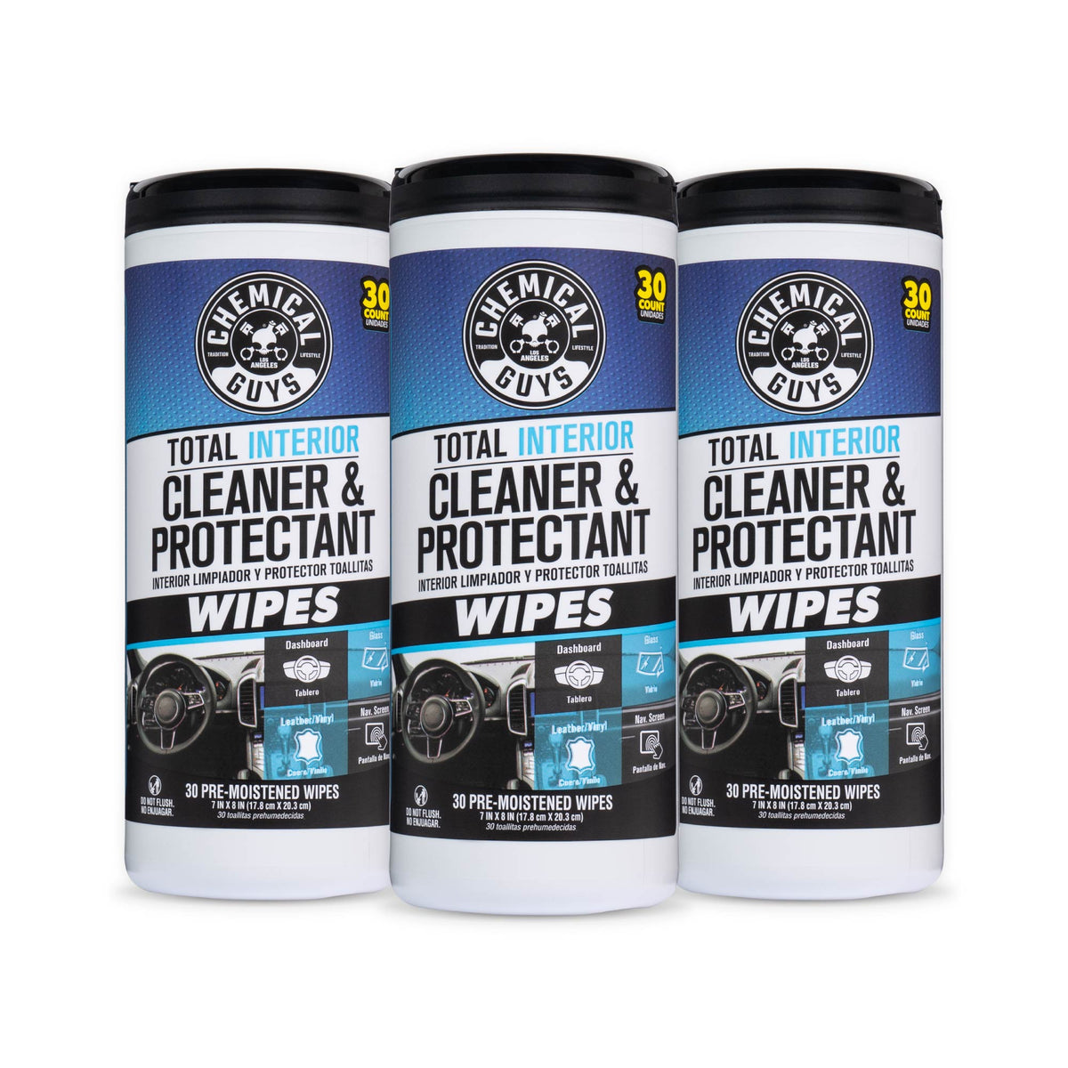 Chemical Guys Total Interior Wipes 3-Pack Kit