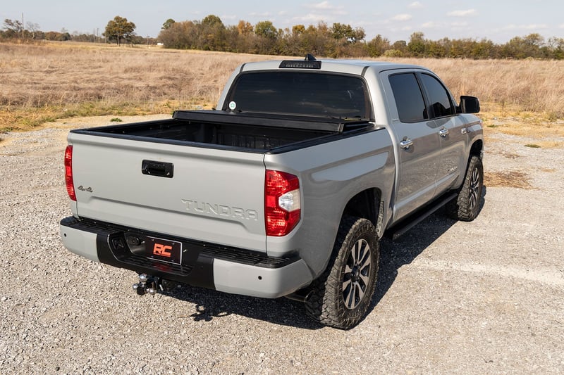 Rough Country Hard Tri-Fold Flip Up Bed Cover For Tundra (2007-2021)