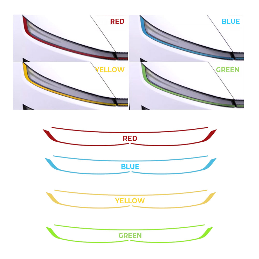 Yeslak Tesla Model Y Juniper 2026 Headlight Trim Film – Custom Color PPF for Sleek Front-End Styling