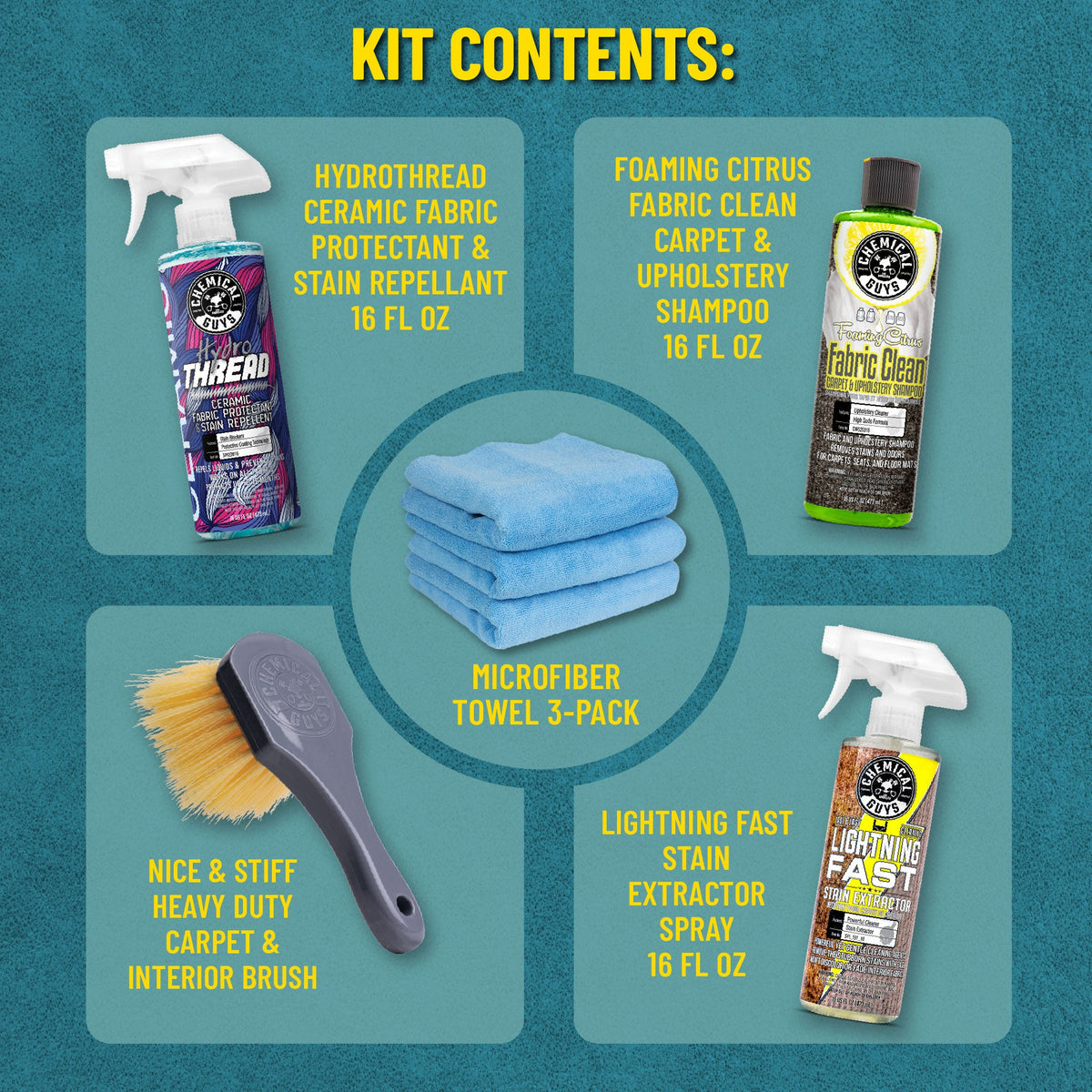 Chemical Guys Fabric Clean & Protect Arsenal Kit