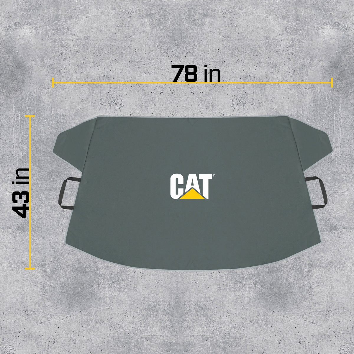 Cat® Windshield Snow Cover, Toughest Car Frost Protector for Ice & Sleet, Weatherproof for Winter, Includes Anti-Theft Straps, Freeze Protector