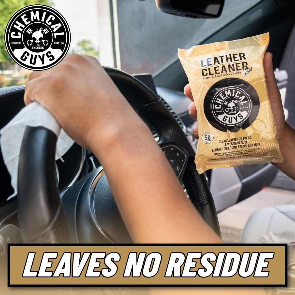 Chemical Guys Leather Cleaner Wipes