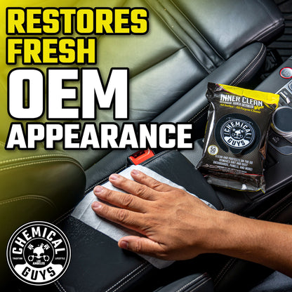 Chemical Guys Inner Clean Interior Quick Detailer & Protectant Car Wipes