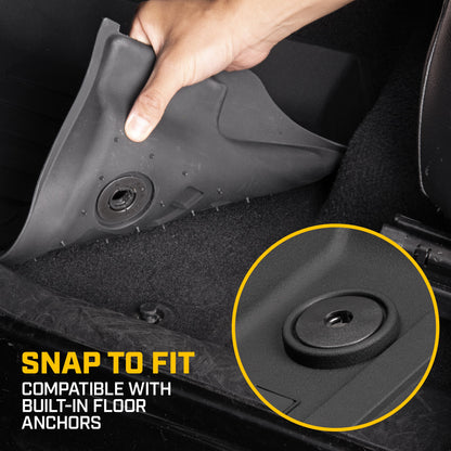 CAT® JustFit™ 3D Custom Fit Floor Mats for Chevy Equinox GMC Terrain 2019 2020 2021 2022 2023 2024 - Heavy Duty Floor Liner Protection Laser