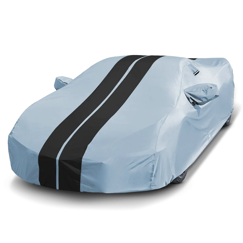 iCarCover Chevrolet Corvette Gray Black Pro Series Car Cover