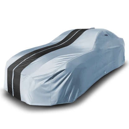 iCarCover Ford Mustang Gray Black Pro Series Car Cover