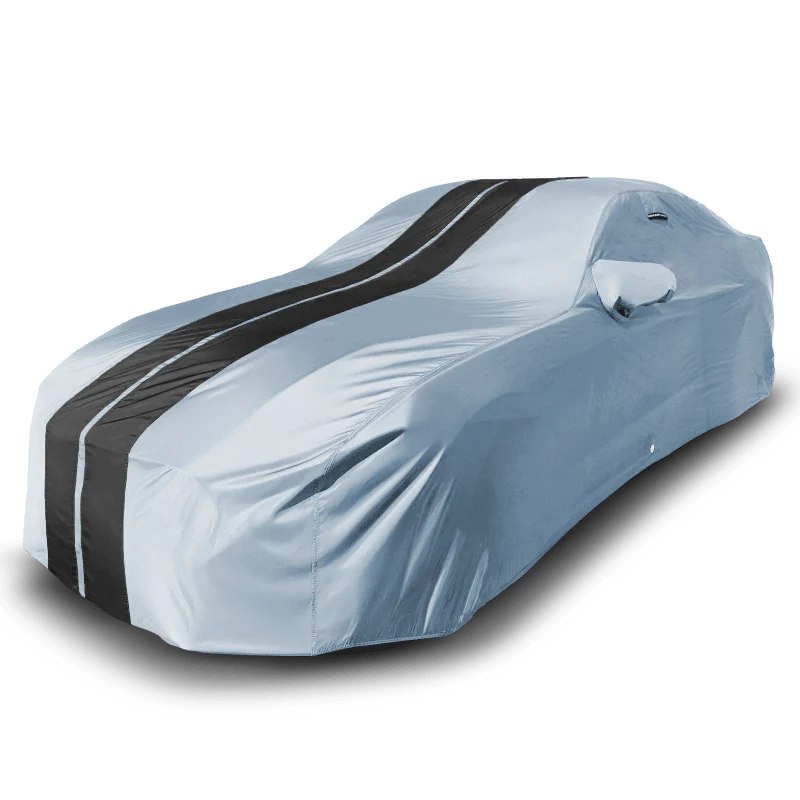 iCarCover Ford Mustang Shelby Gray Black Pro Series Car Cover
