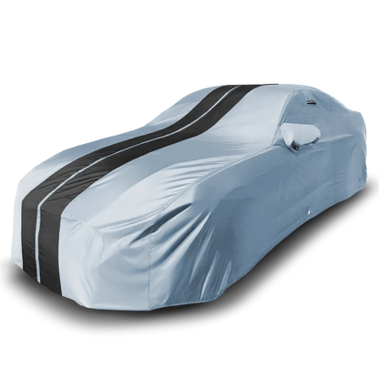 iCarCover Ford Mustang Shelby Gray Black Pro Series Car Cover
