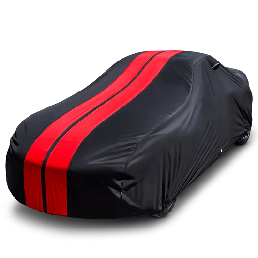 iCarCover Chevrolet Sprint 1985-1992 Black Red Pro Series Car Cover