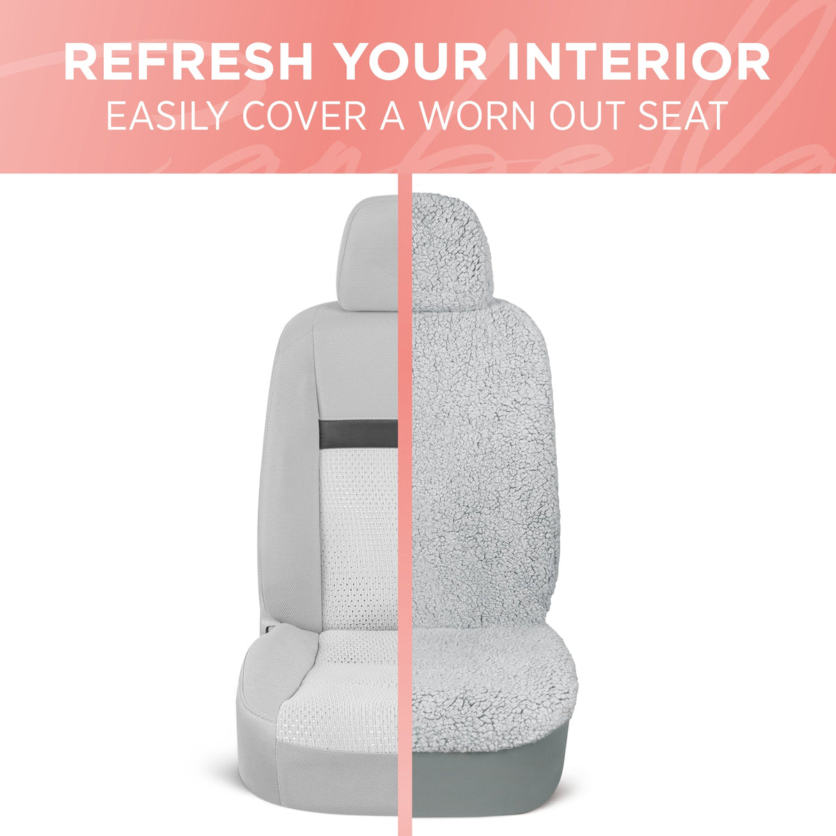 Carbella 2-Pack Plush Sherpa Fleece Front Seat Covers
