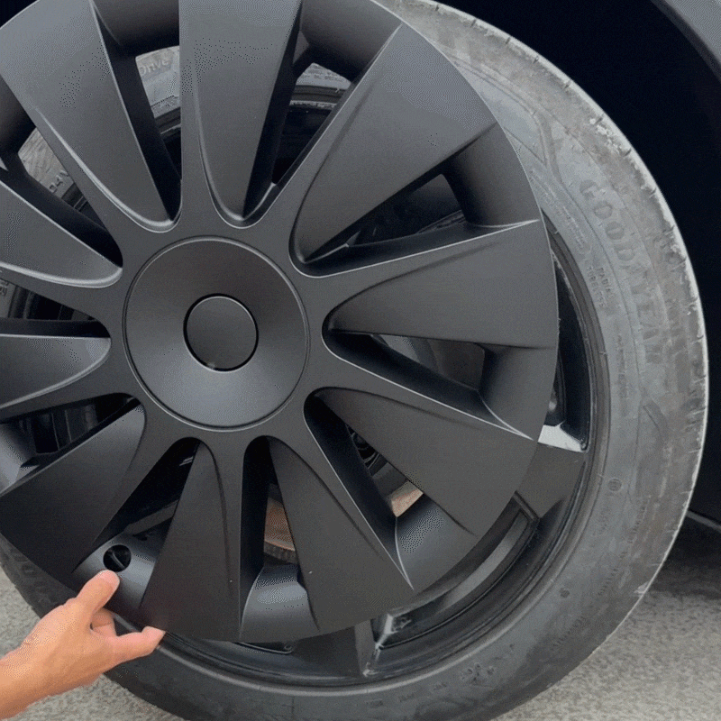 EVBASE Model Y Juniper 19" Wheel Covers Induction Style Aero Hubcaps for Tesla