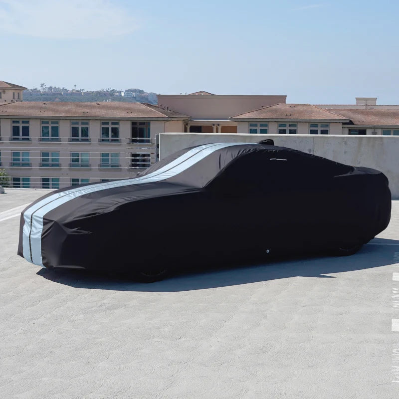 iCarCover Lincoln Continental Mark Black Gray Pro Series Car Cover