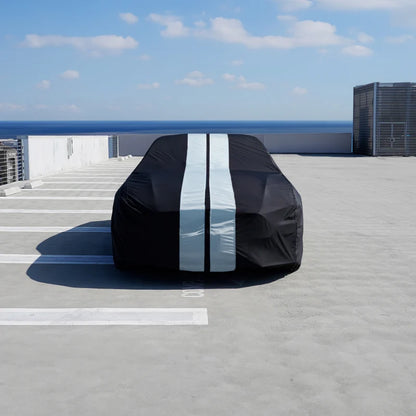 iCarCover Lincoln Continental Mark Black Gray Pro Series Car Cover