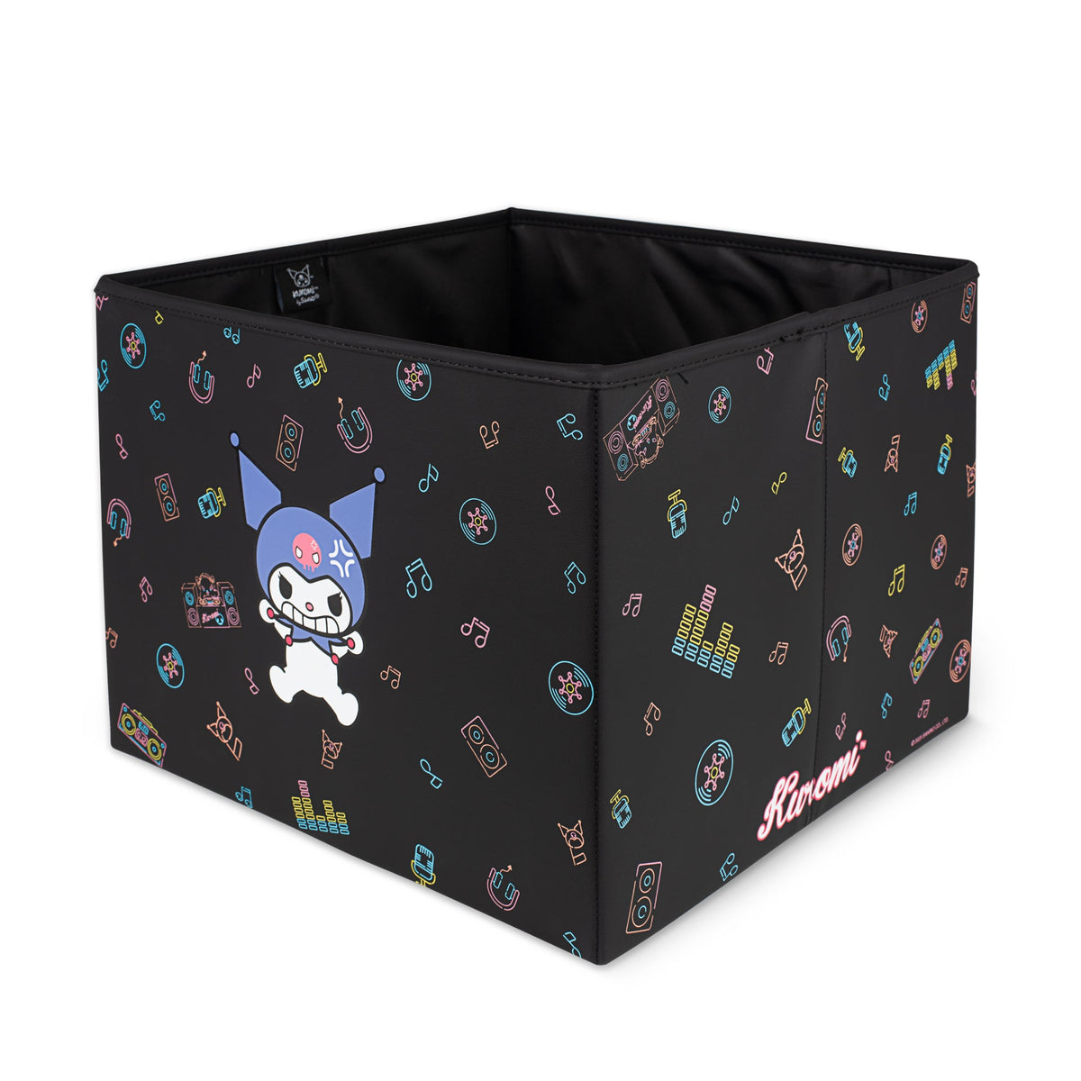 Sanrio Kuromi Car Trunk Organizer and Storage Bin - Collapsible Compartment, Heavy Duty, Fold Up for Easy Storage, Automotive Seat Cargo for