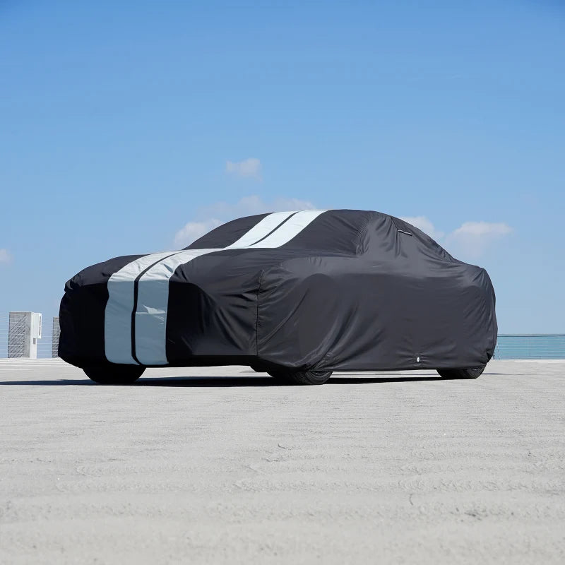 iCarCover Lincoln Continental Mark Black Gray Pro Series Car Cover
