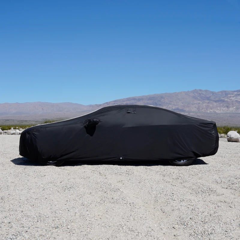 iCarCover Porsche Panamera 2010-2026 Black Gray Pro Series Car Cover