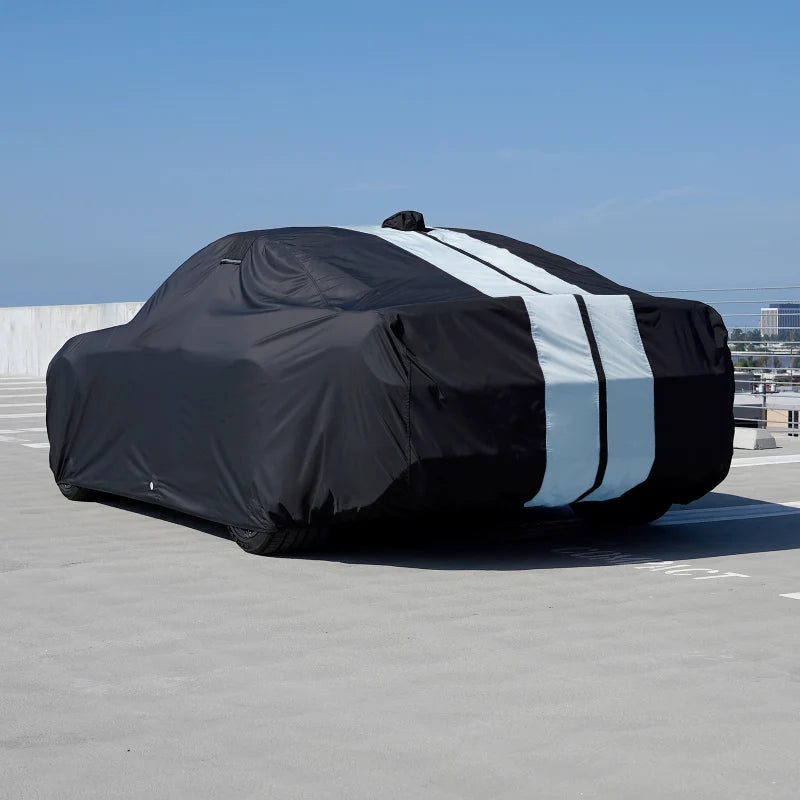 iCarCover Lincoln Continental Mark Black Gray Pro Series Car Cover