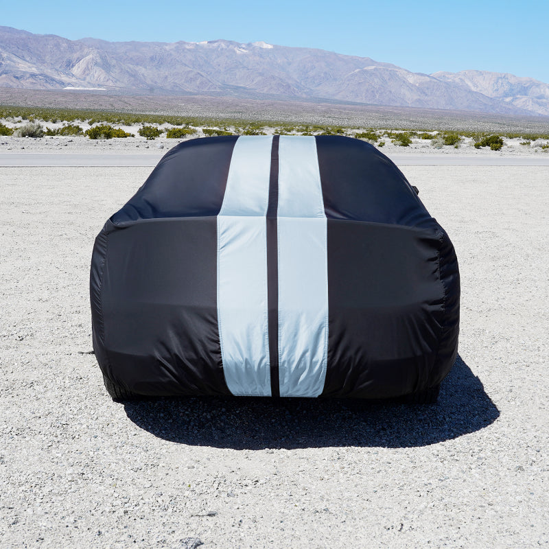 iCarCover Porsche Panamera 2010-2026 Black Gray Pro Series Car Cover