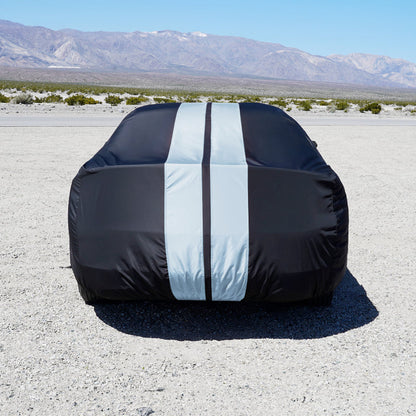iCarCover Porsche Panamera 2010-2026 Black Gray Pro Series Car Cover