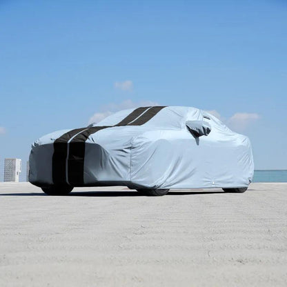 iCarCover Ford Mustang Shelby Gray Black Pro Series Car Cover