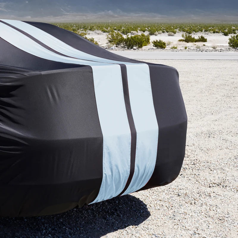 iCarCover Porsche Panamera 2010-2026 Black Gray Pro Series Car Cover