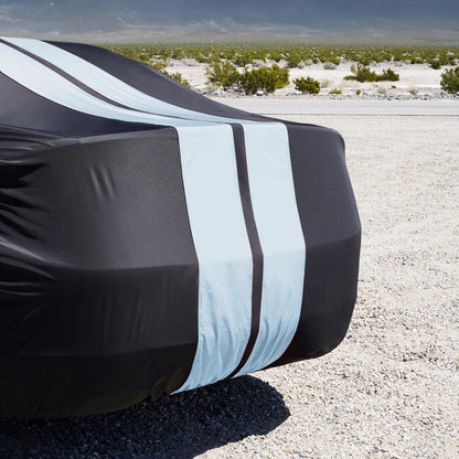 iCarCover Porsche Panamera 2010-2026 Black Gray Pro Series Car Cover
