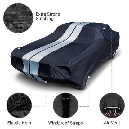 iCarCover Chevrolet Chevelle Black Gray Pro Series Car Cover