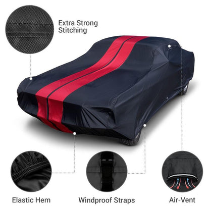 iCarCover Chevrolet SSR 2003-2006 Black Red Pro Series Car Cover