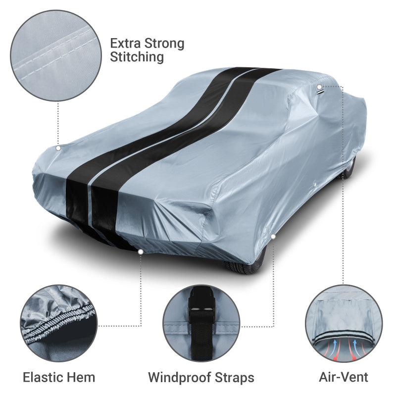 iCarCover Chevrolet Impala Gray Black Pro Series Car Cover