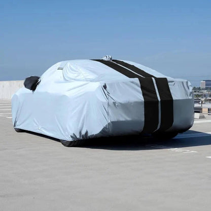 iCarCover Ford Mustang Shelby Gray Black Pro Series Car Cover