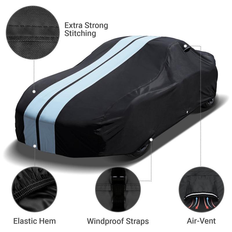 iCarCover Chevrolet Sprint 1985-1992 Black Gray Pro Series Car Cover