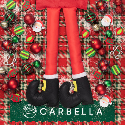 Carbella Trunk/Cargo Holiday Santa Legs Decoration