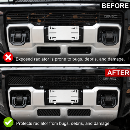 EVBASE Hummer EV Front Bumper Grille Mesh Insert Front Radiator Protection Bug & Debris Screen