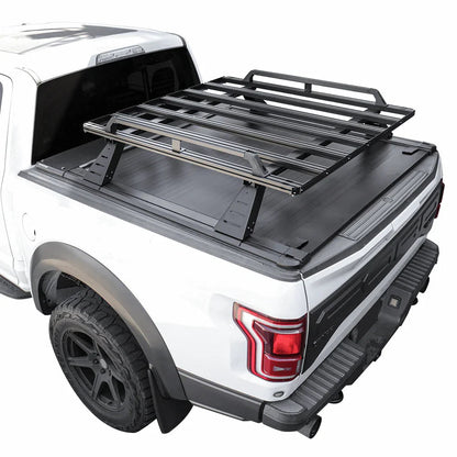 SYNETICUSA [2-in-1 Bundle] Jeep Gladiator Retractable PRO Tonneau Cover w/ Rack System