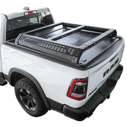 SYNETICUSA [2-in-1 Bundle] Nissan Titan Retractable Tonneau Cover w/ Rack System