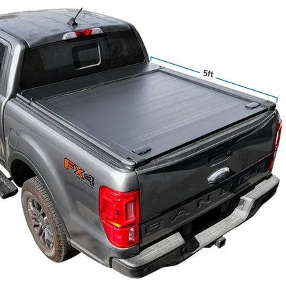 SYNETICUSA Explore Starter Kit - MR Retractable PRO Tonneau Cover + 8 Pcs Truck Bed Light Kit