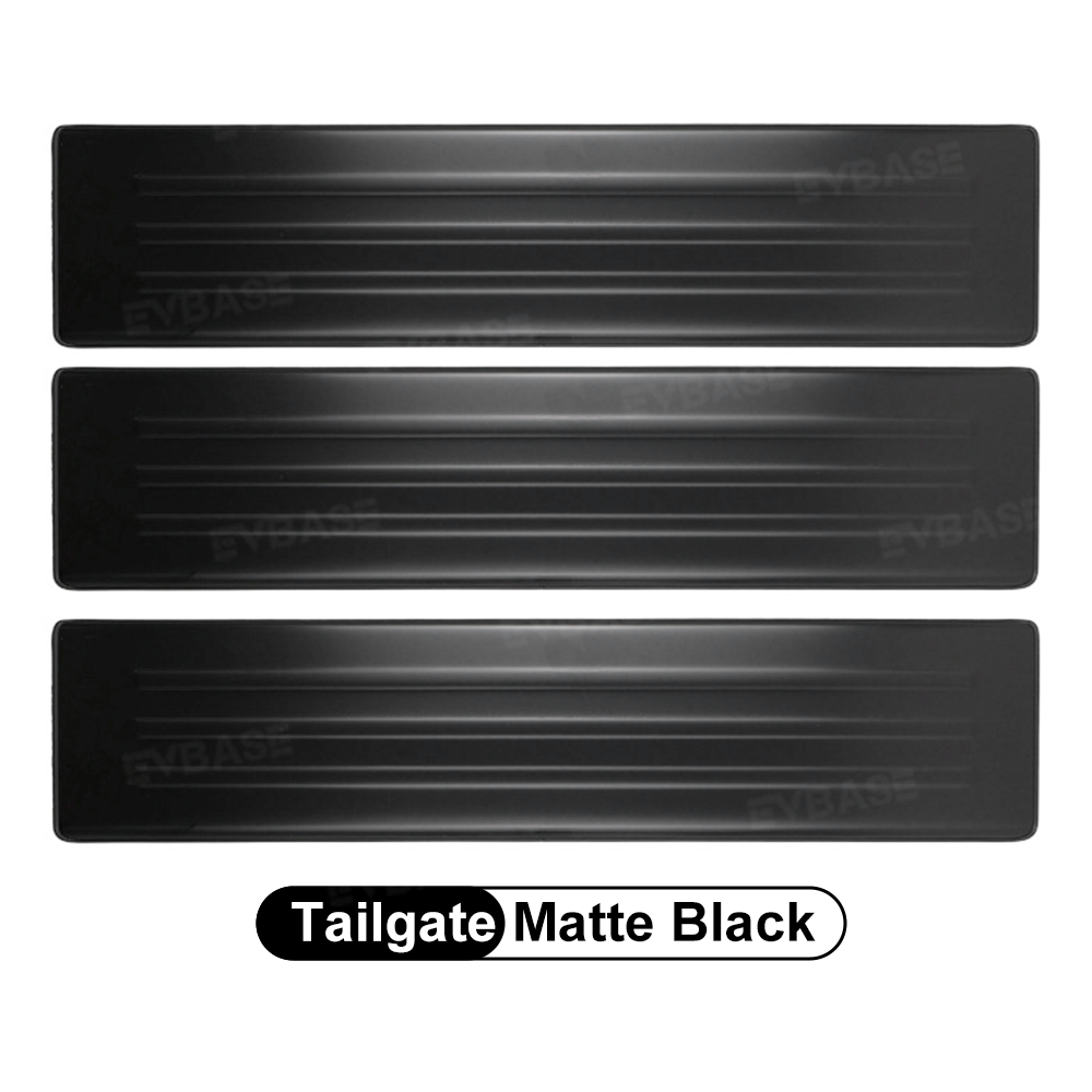 EVBASE Cybertruck Rear Bumper Tailgate Protector Stainless Steel Tailgate Top Cover Rear Bumper Guard Step Plates for Tesla