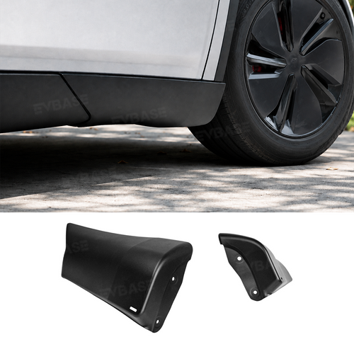 EVBASE Model Y Juniper Front & Rear Mud Flaps Corner Guards OEM-Style Splash Guards Corner Protectors