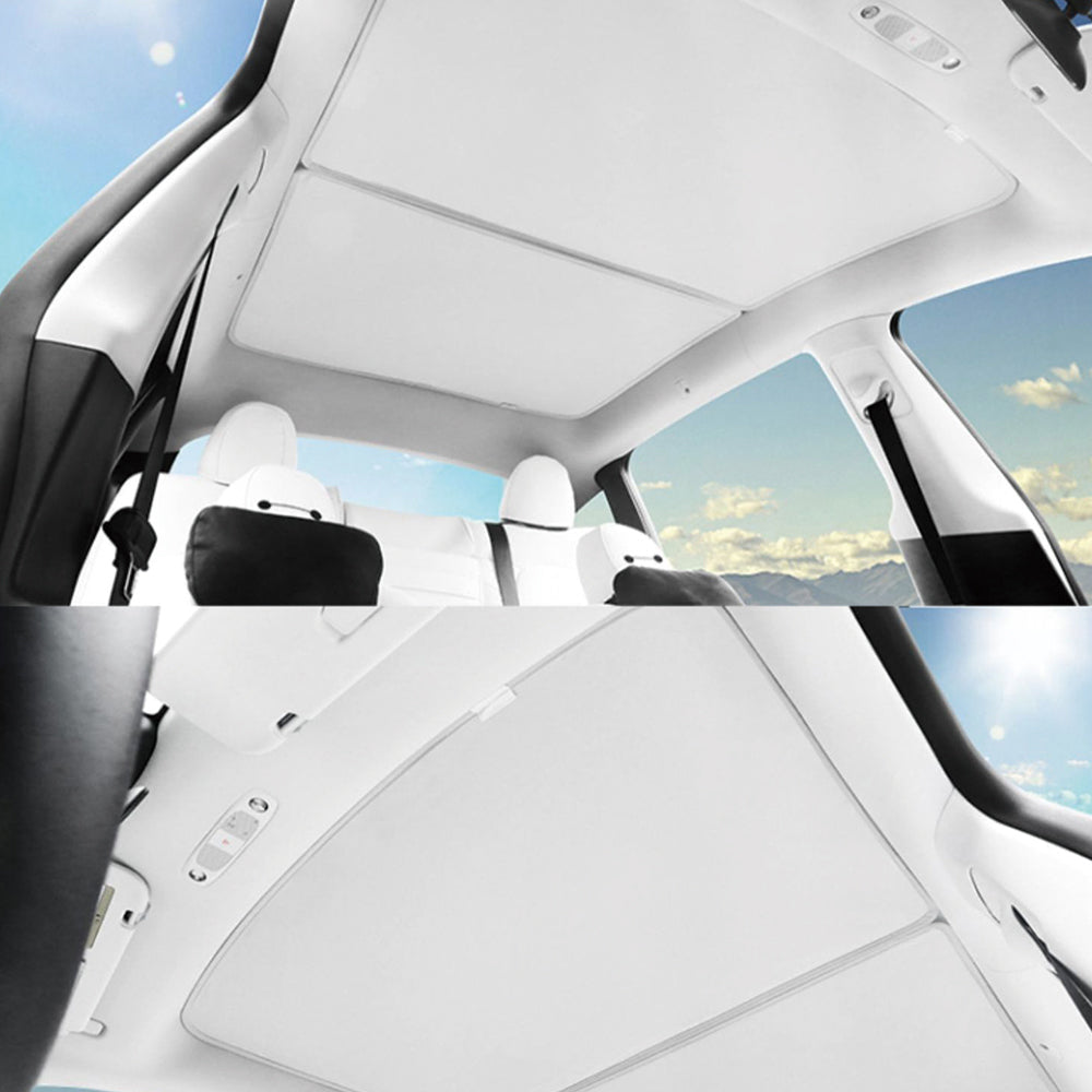 EVBASE Model 3 Roof Sunshade New Upgrade Glass Roof Sun Visor for Tesla